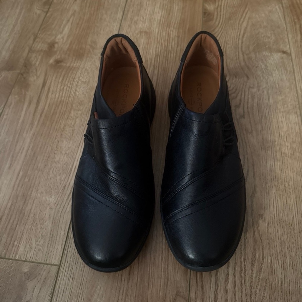 Rockport women Black Leather Shoes